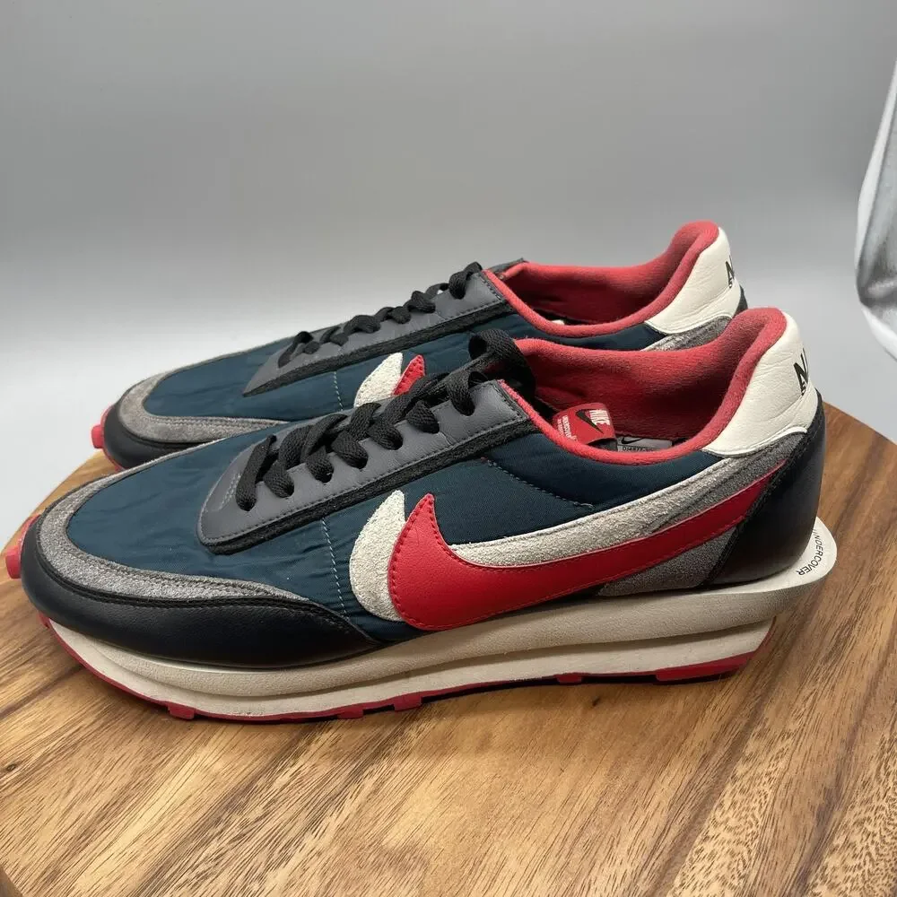 Nike x Sacai x Undercover Shoes Mens Size 12 LDWaffle Midnight Spure Red Sneaker